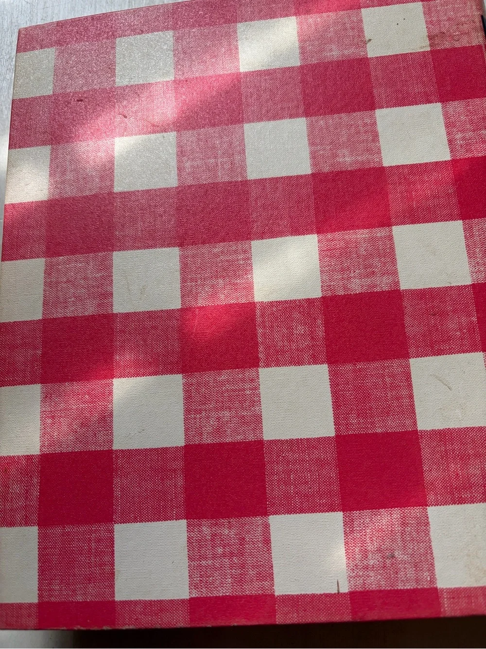 Better Homes And Gardens Red and Cream Gingham Cook Book